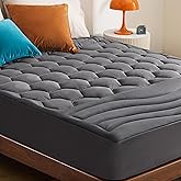 Bedsure RV Short Queen Mattress Pad Cover - Quilted Fitted Mattress Topper Protector with 8-21 Inches Deep Pocket, Noiseless