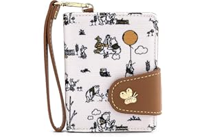 Loungefly Disney Winnie the Pooh Canvas Line Drawing Wristlet Wallet
