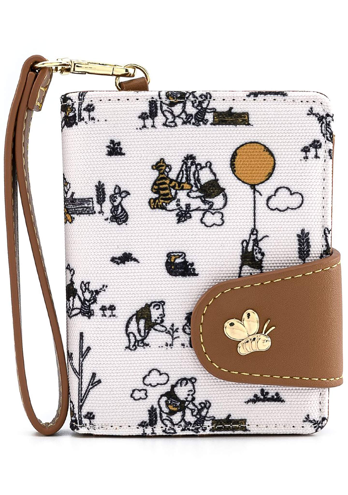Photo 1 of Loungefly Disney Winnie the Pooh Canvas Line Drawing Wristlet Wallet