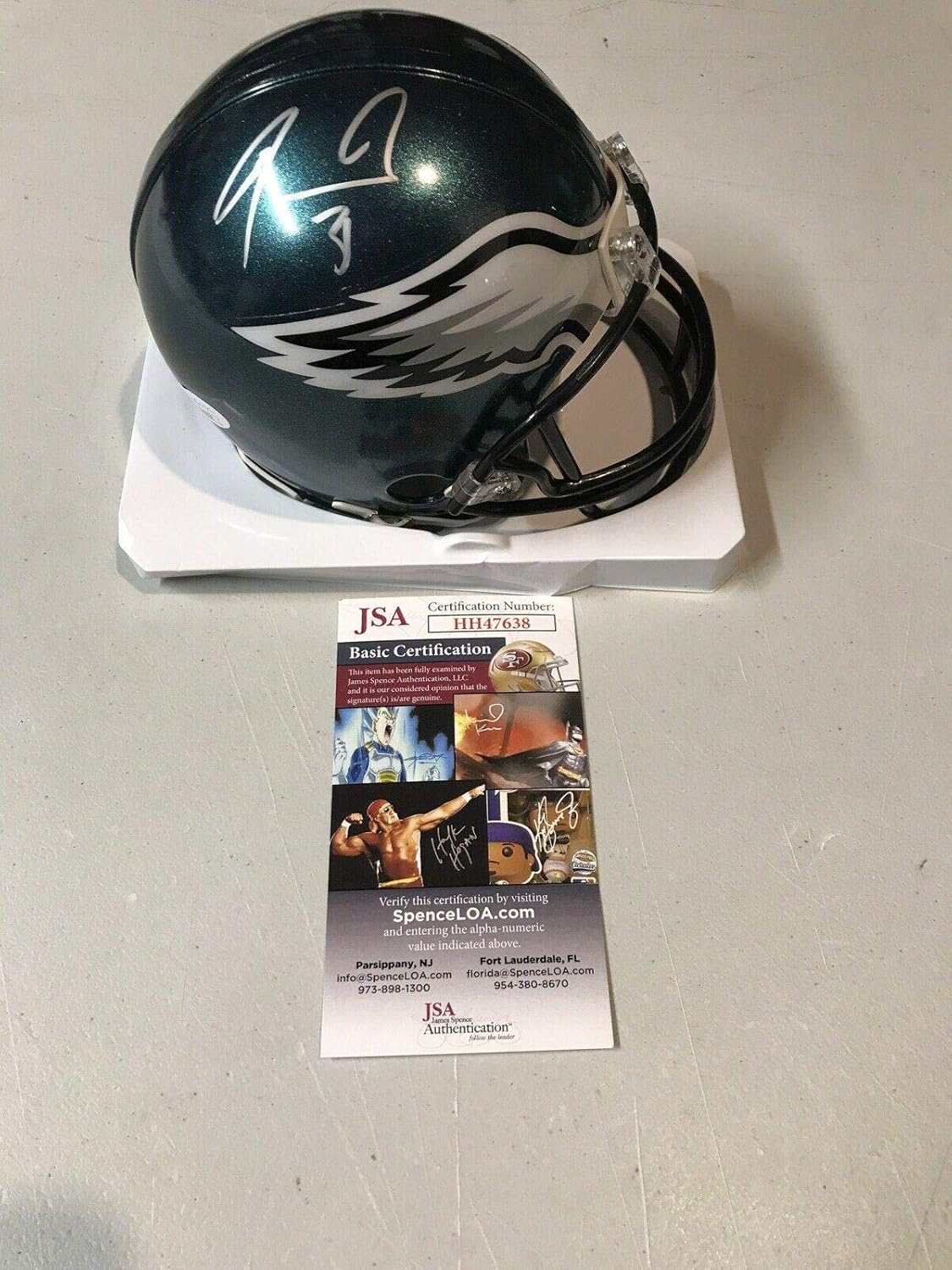 Eagles signed mini helmet Clearance