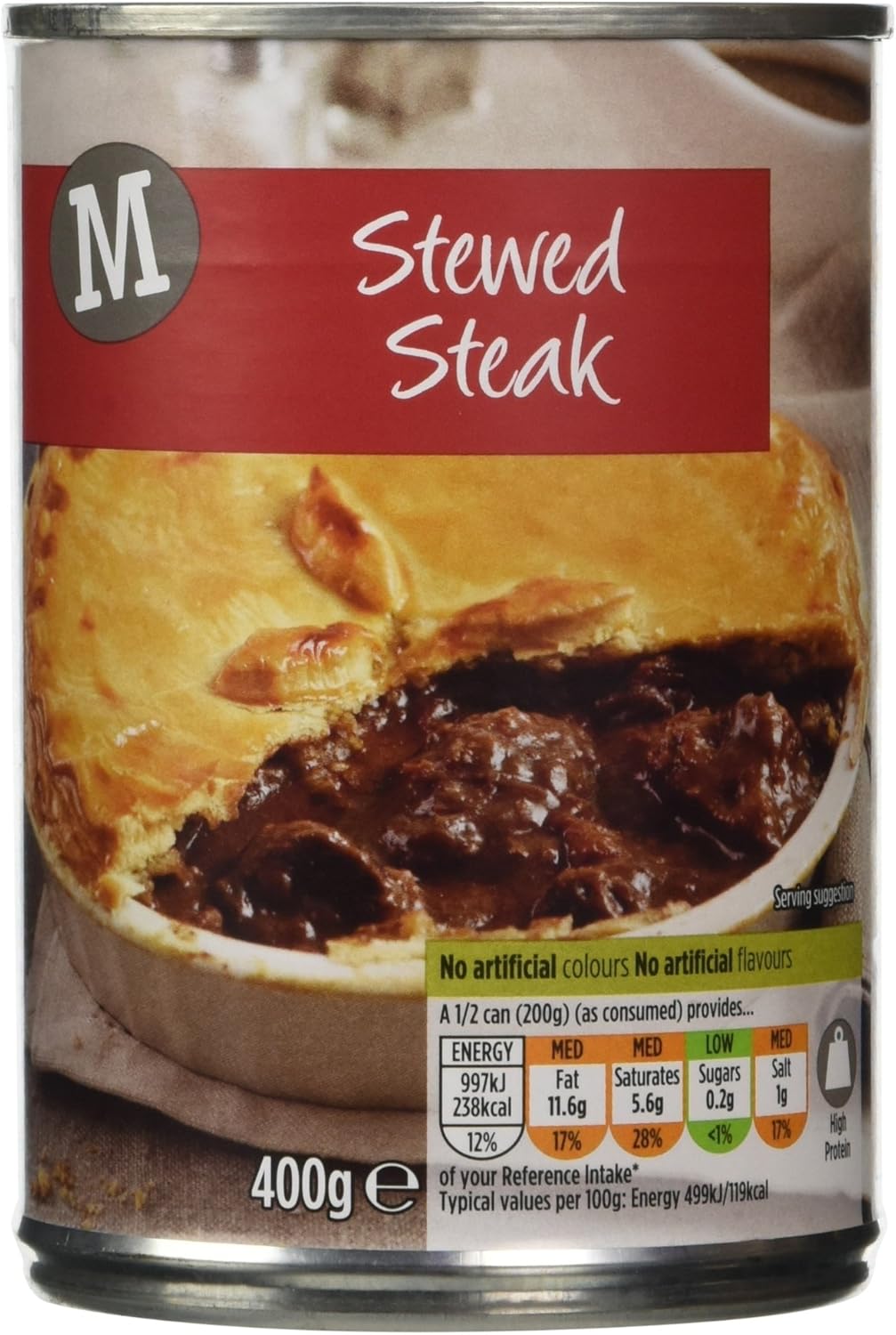 Morrisons Stewed Steak, 400g Amazon.co.uk Prime Pantry