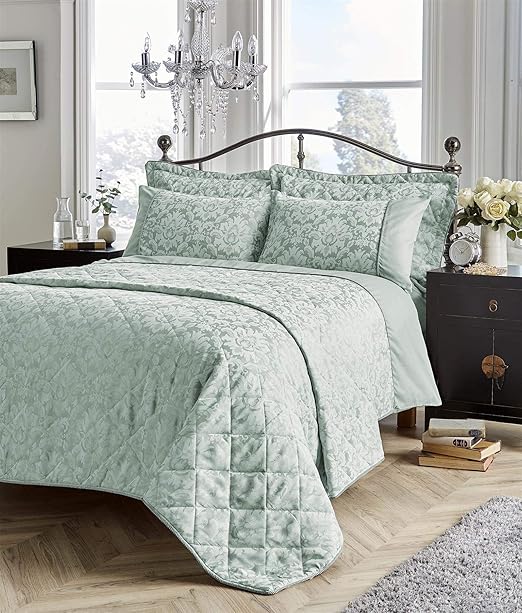 Olivia Rocco Savoy Jacquard Duvet Set Easy Care Double King Super King