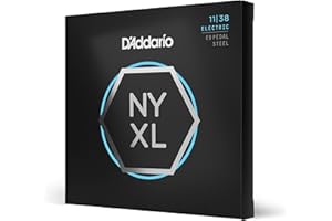 D'Addario NYXL1138PS Nickel Wound Pedal Steel Guitar Strings, Regular Light, 11-38