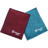 DDonglai Bowling Leather Shammy Pad Bowling Ball Leather Towel 2PCS Packed