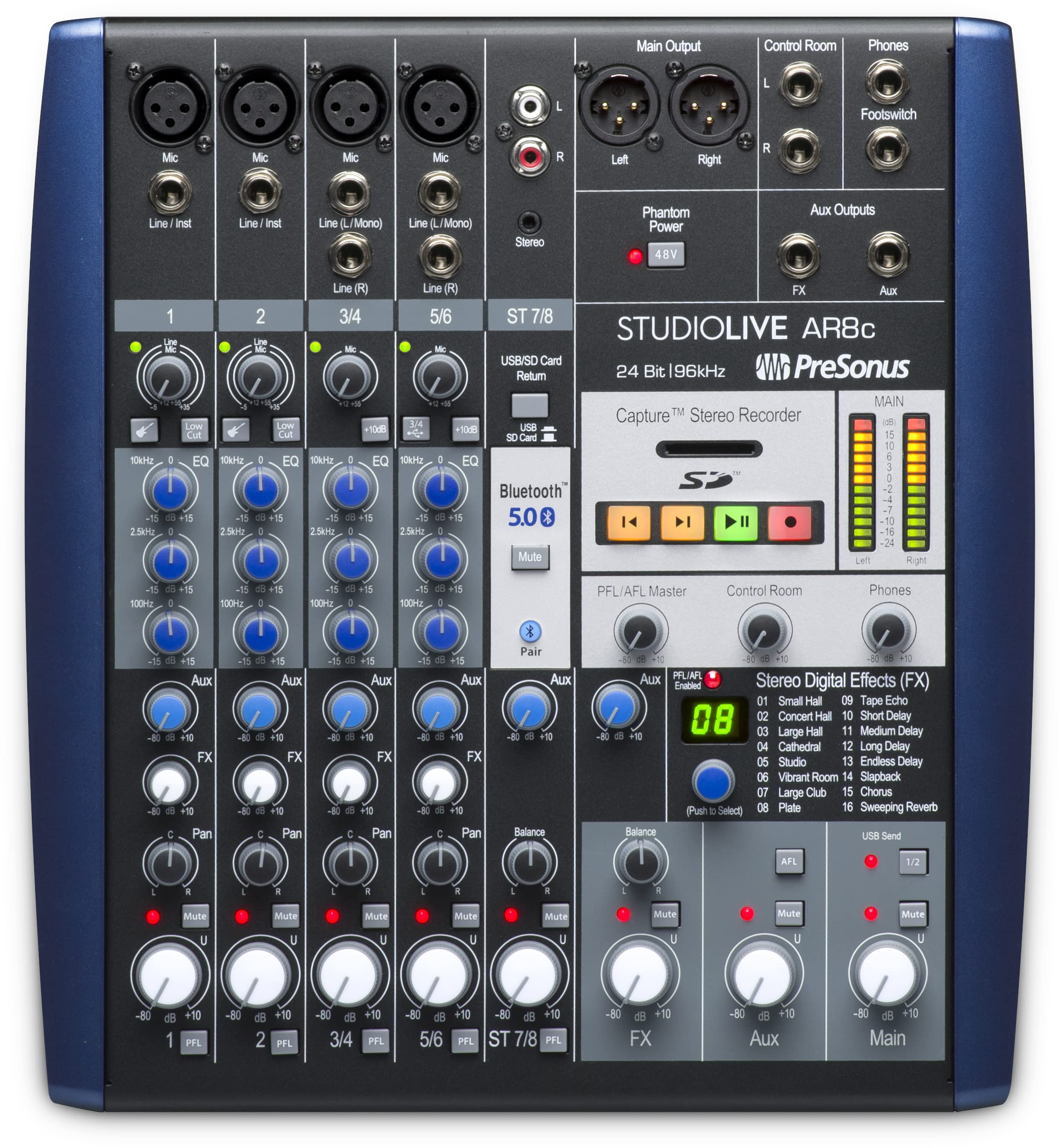 PreSonus StudioLive AR8c 8-Channel USB-C Hybrid