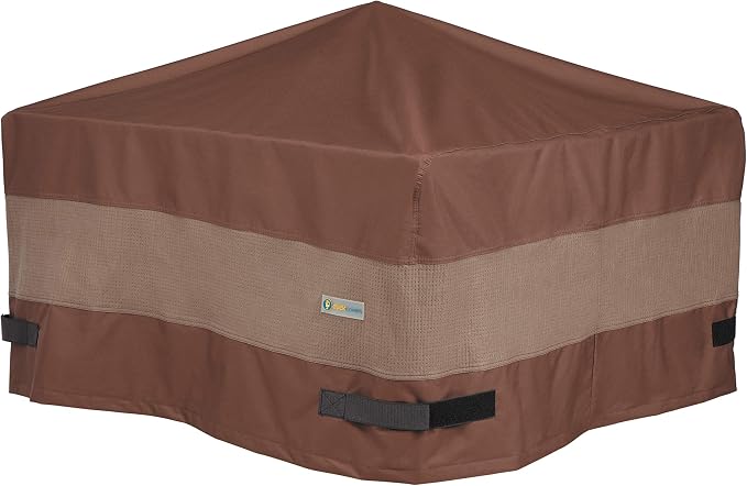 Duck Covers Ultimate Waterproof 50 Inch Square Fire Pit Cover Garden Outdoor Amazon Com