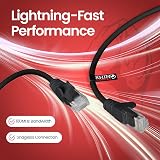 rhinocables CAT5e High-Speed Ethernet Cable 10 Pack 1m Black Network RJ45 view 2