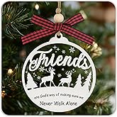 Trinckle Friend Ornament, Friendship Gifts for Women, 2025 Christmas Ornaments for Tree to Best Friends Sister Daughter Neighbors Besties