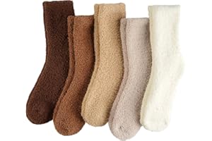 floconssy Fuzzy Socks for Women Gifts, Fluffy Cozy Plush Soft Slipper Socks for Fall Winter Christmas Warm Sleeping Home 5/6 