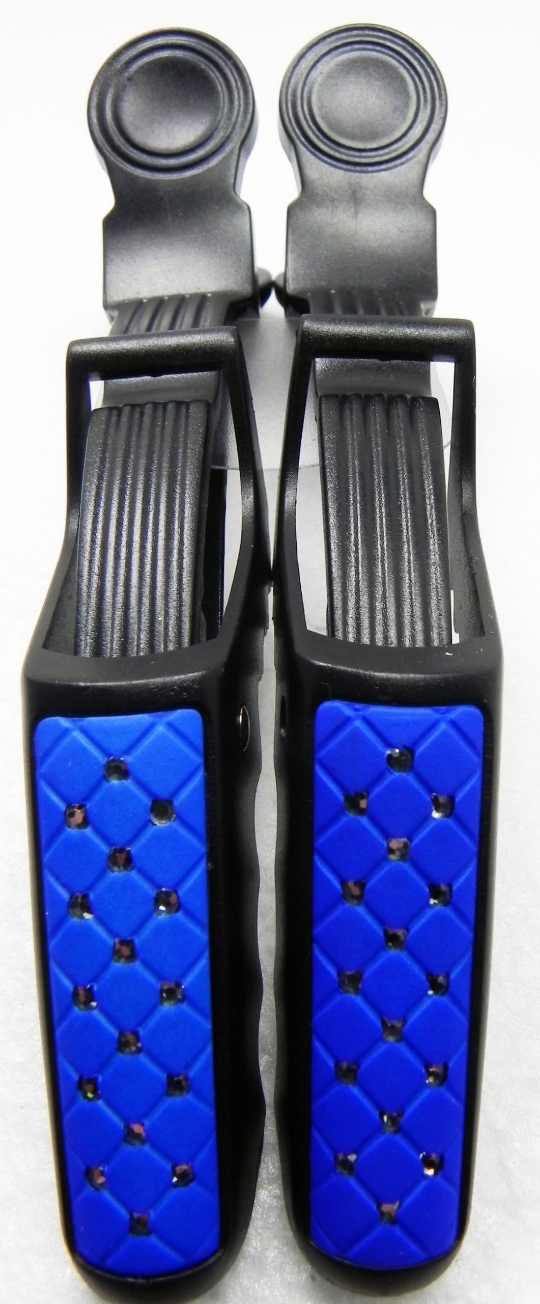 Canway Professional Extra Large Hair Croc Clip 2Pcs (Blue Black)