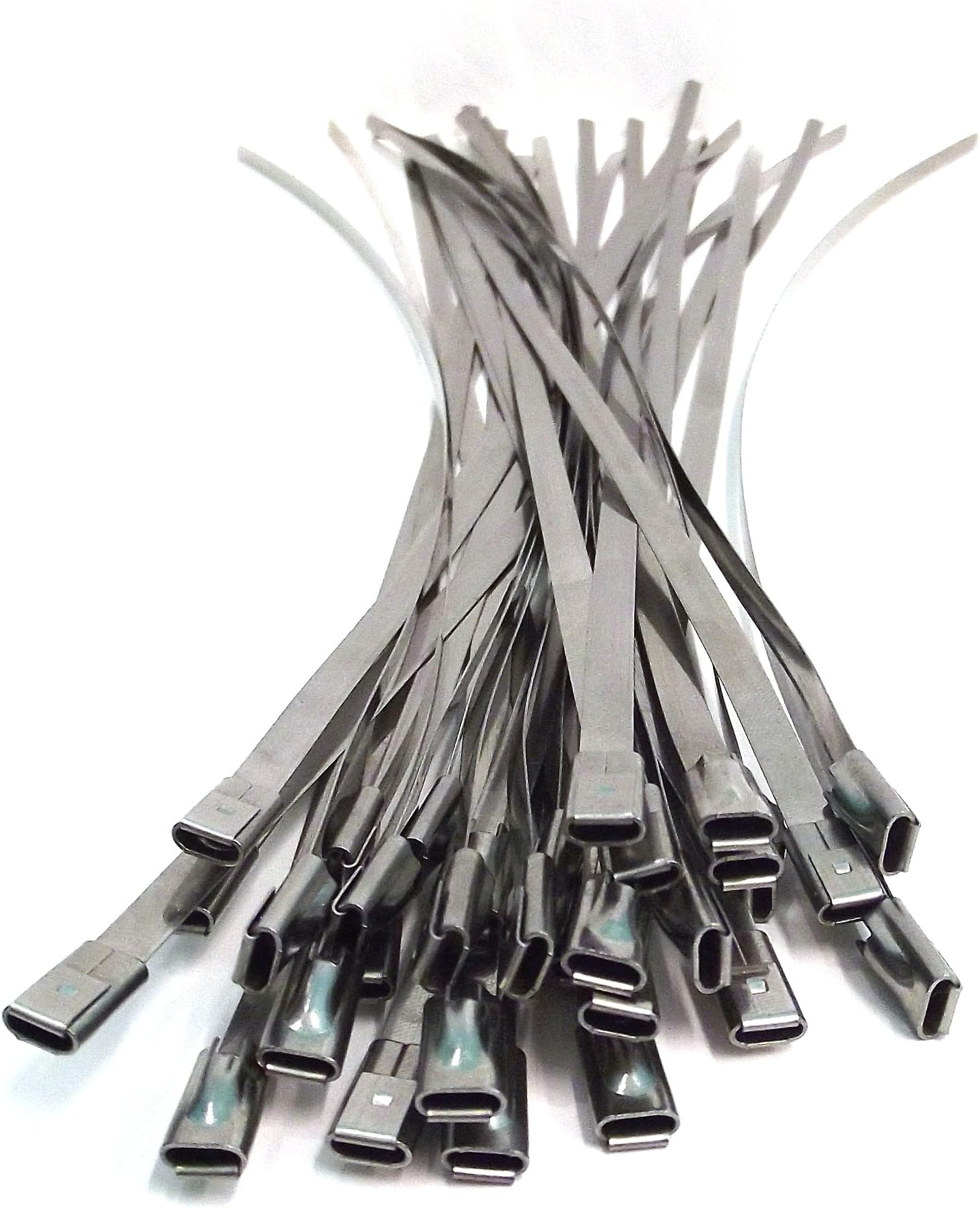 100 x STAINLESS STEEL ROLLER BALL CABLE TIES 4.6mm x 360mm