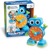 Learning Resources Tock The Learning Clock | Teaching Clocks for Kids, Teacher Classroom Must Haves, Montessori Activities, Math Manipulatives, Time Flash Cards