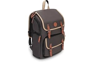 GOgroove Full-Size Camera Backpacks for Photographers (Gray) - DSLR Camera Backpack with 15.6 in. Laptop Space, Accessory Sto