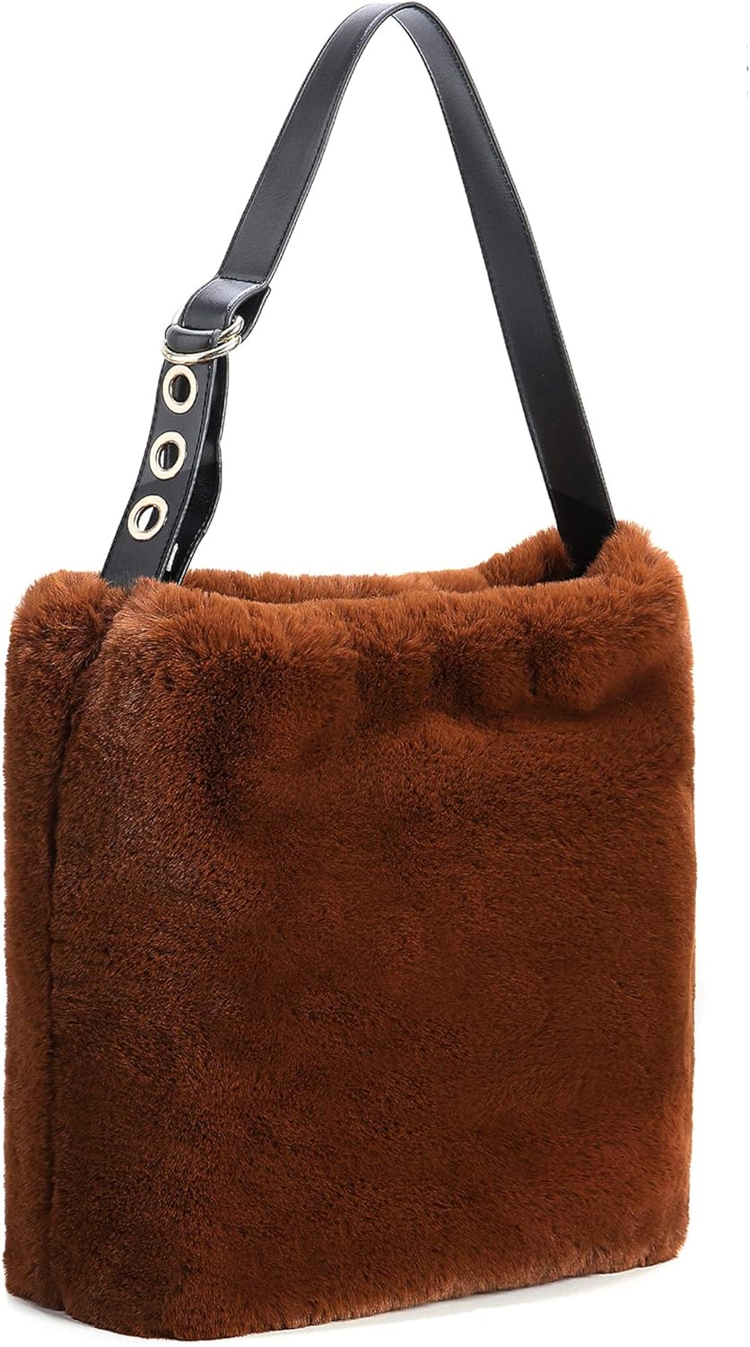 large fur bag