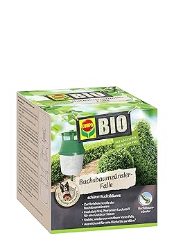 COMPO Buchsbaumzünsler-Falle, Inkl. 3 Lockstoff-Dispenser, Insektizid-frei