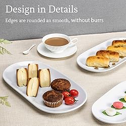 UNICASA 3 Tier Serving Tray for Parties – White