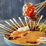 Lanjue 200P Bamboo Paddle Skewers 18cm Flat Barbecue Cocktail Picks view 5