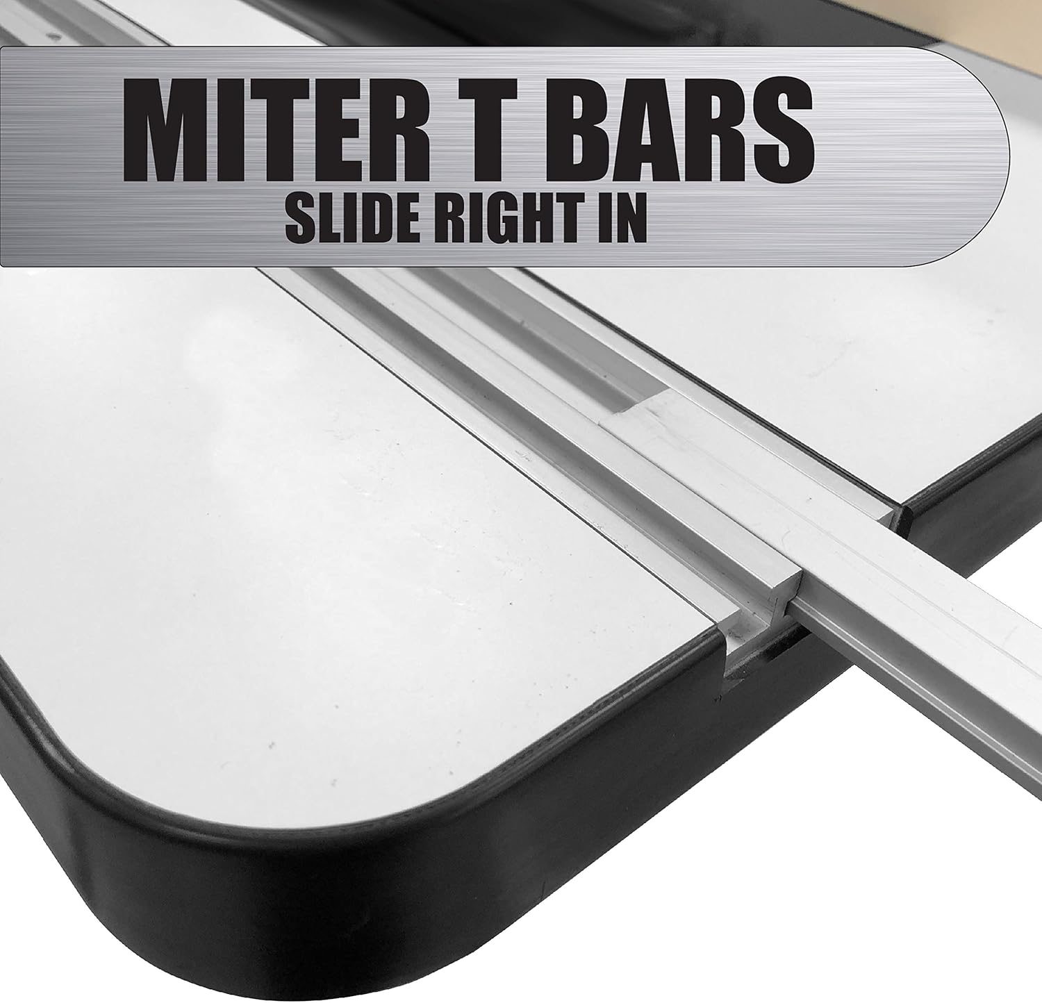 Anodized Aluminum Combination Miter T Track/Mini T Track Rail for Jigs Fixtures Sleds Router Table and General Woodworking Applications 32 Inch MADE IN THE USA - Table Saw Miter Gauges - 