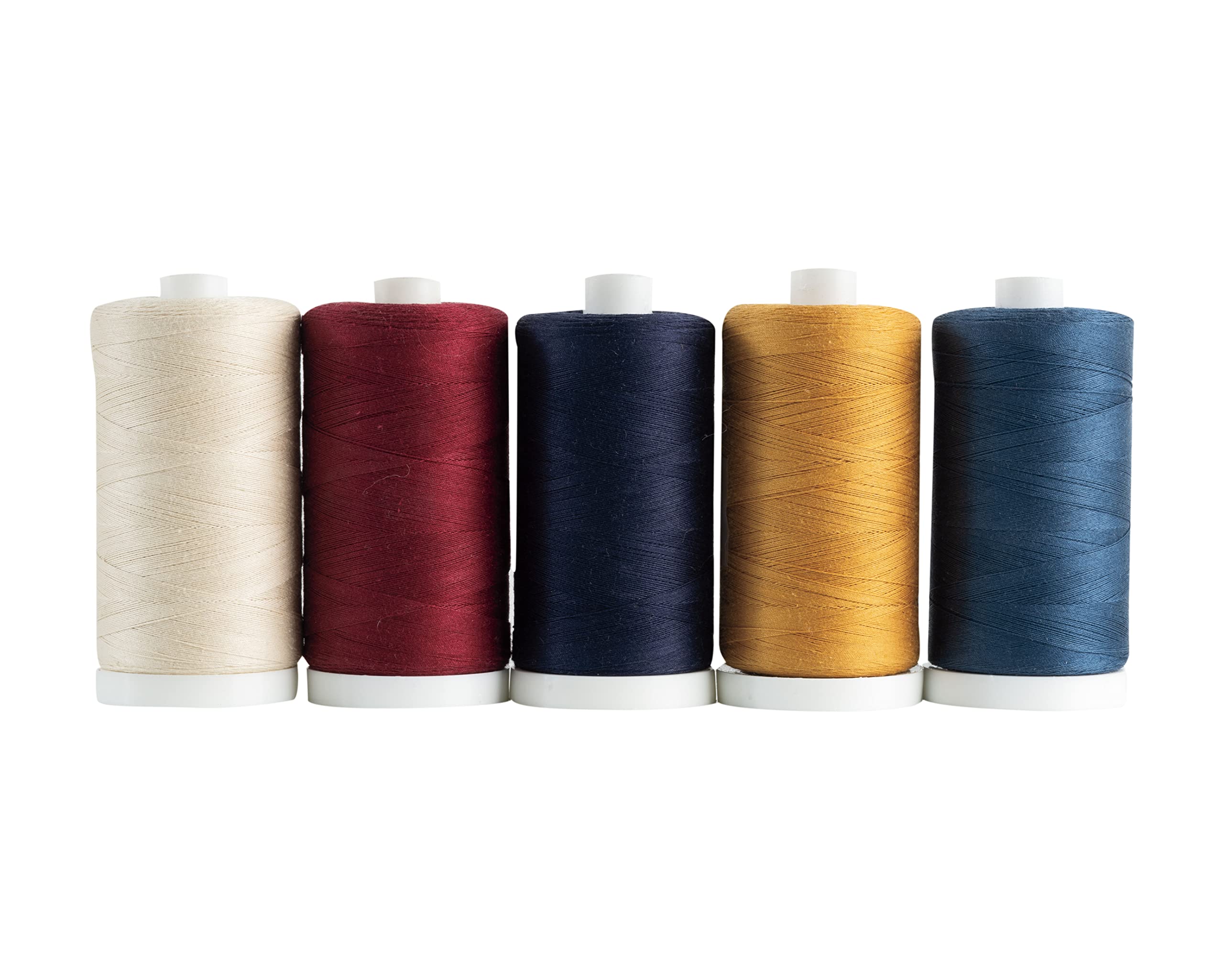 Connecting Threads 100% Cotton Thread Sets - 1200 Yard Spools (Set of 5 - Old Glory)