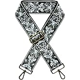 Yiaizhuo Ethnic 2" Wide Women's Purse Strap Replacement Crossbody Canvas Bags Shoulder Guitar Straps for Handbag Adjustable