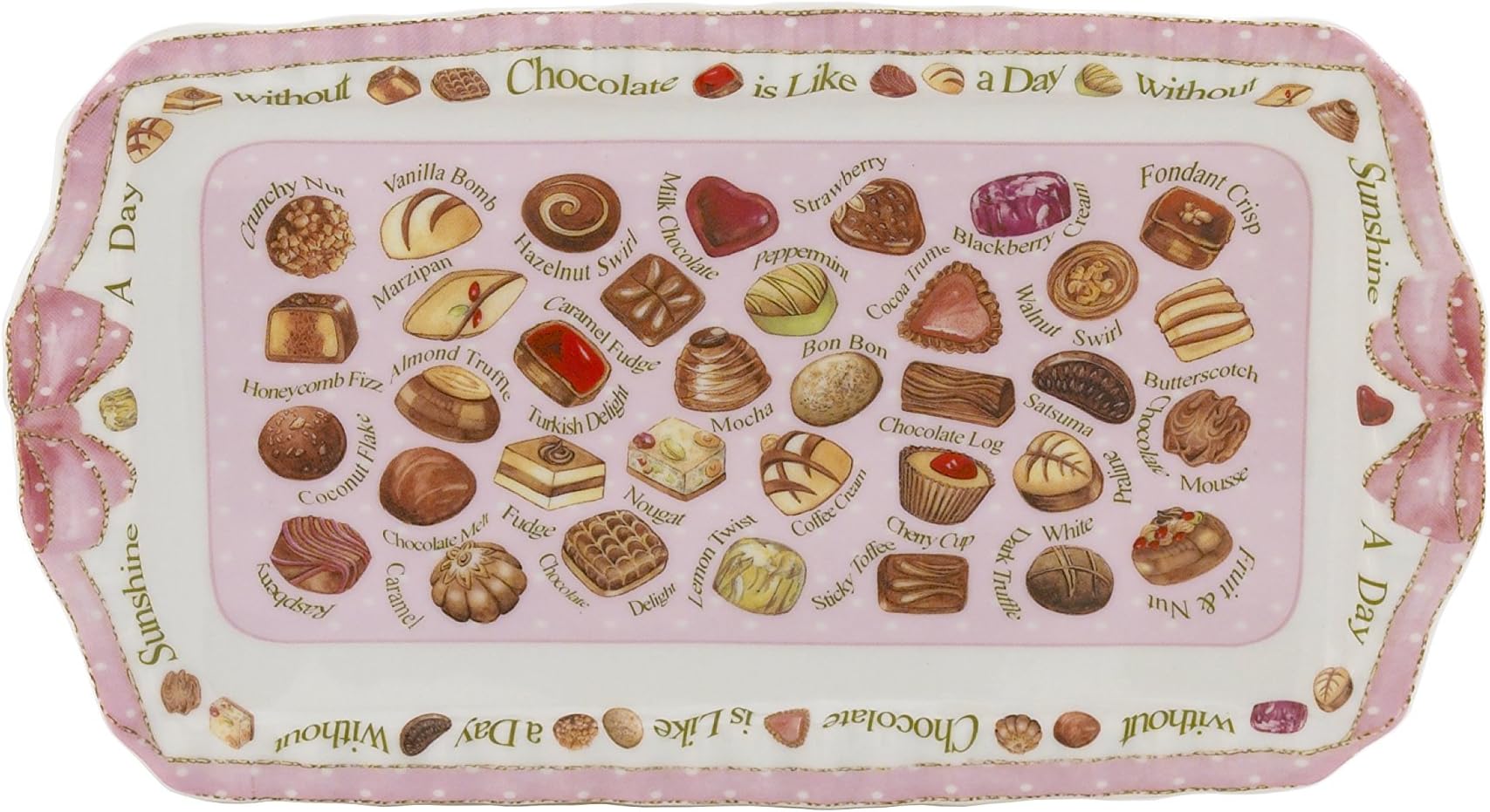 Cardew Design Chocolates Rectangular Tray, 12 by 6-Inch