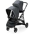 Graco Ready2Grow 2.0 Double Stroller Features Bench Seat and Standing Platform Options, Rafa