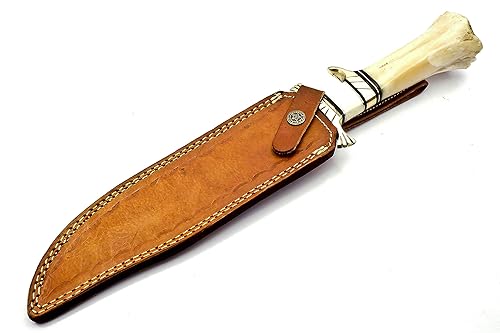 HandSmithu2122 15" Handmade Damascus Steel Hunting Knife