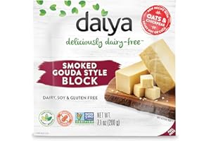 DAIYA Smoked Black Gouda Cheese, 7.1 Ounce (Pack of 8)