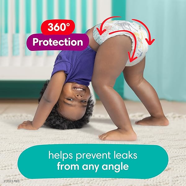 PAMPERS DIAPERS – CRUISERS 360 – SIZE 4, 21 COUNT, BABYPROOF UP TO 100% LEAKPROOF PULL-ON DIAPER (PACKAGING MAY VARY)