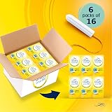 Lil-Lets Non-Applicator Regular Tampons X 96 6 Packs 16 Plant Based SmartFit view 2