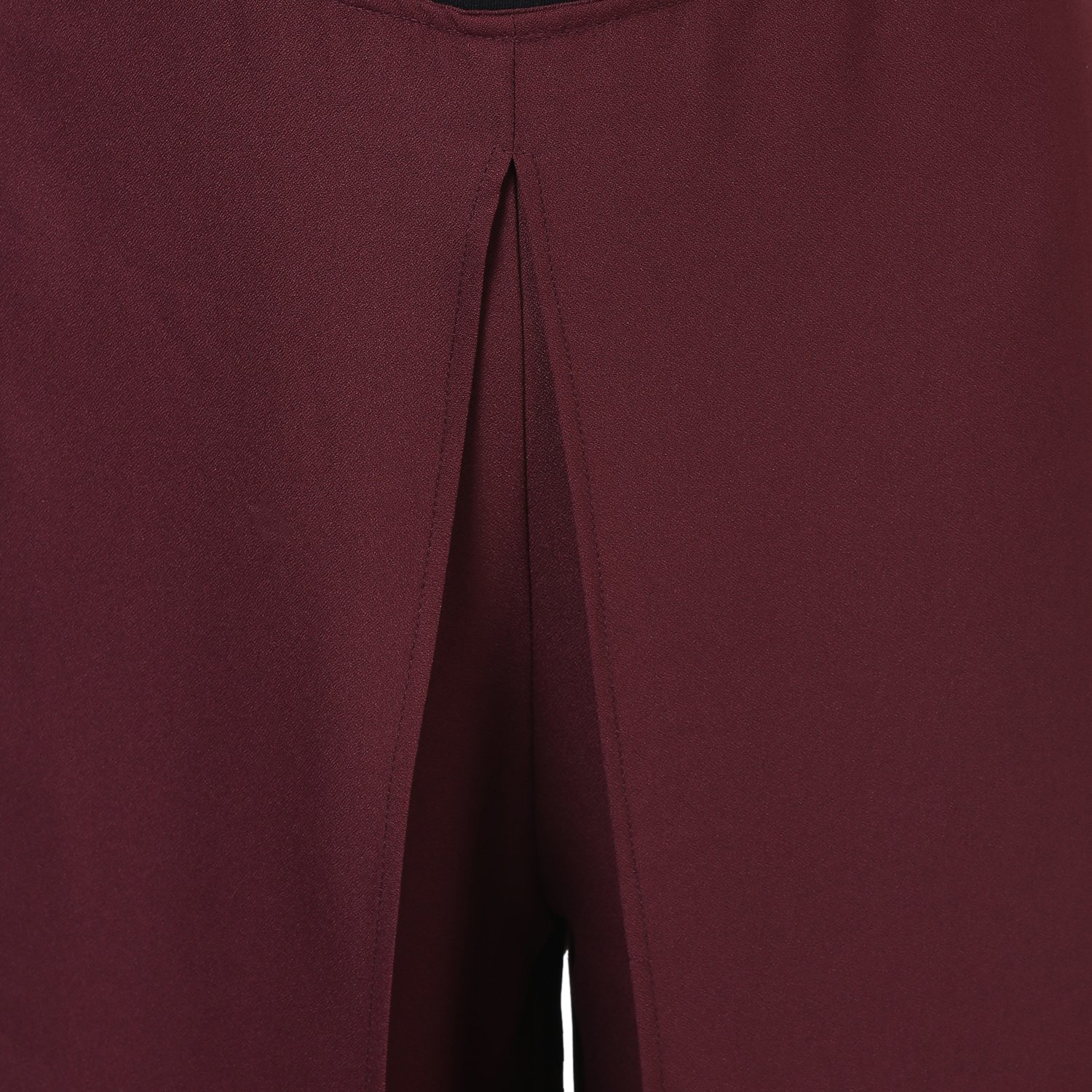 rare maroon palazzo relaxed fit trousers (ep1017a)