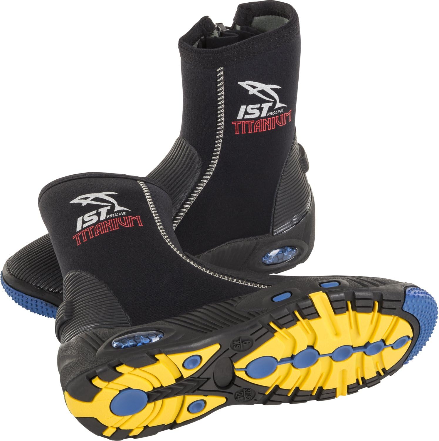 IST Titanium Lined Dive Boots, 5mm Neoprene Shoes in High