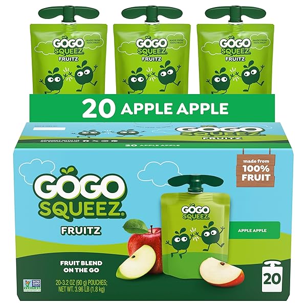 GOGO SQUEEZ FRUIT ON THE GO, APPLE APPLE,...