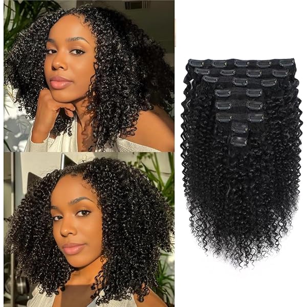 リジューヴェ　ひーさま専用！ Amazon.com : Zury Human Hair Weave Clip On 9Pcs 4A Coily (14