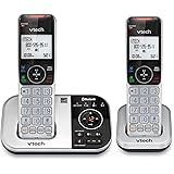 VTECH VS112-2 DECT 6.0 Bluetooth 2 Handset Cordless Phone for Home with Answering Machine, Call Blocking, Caller ID, Intercom