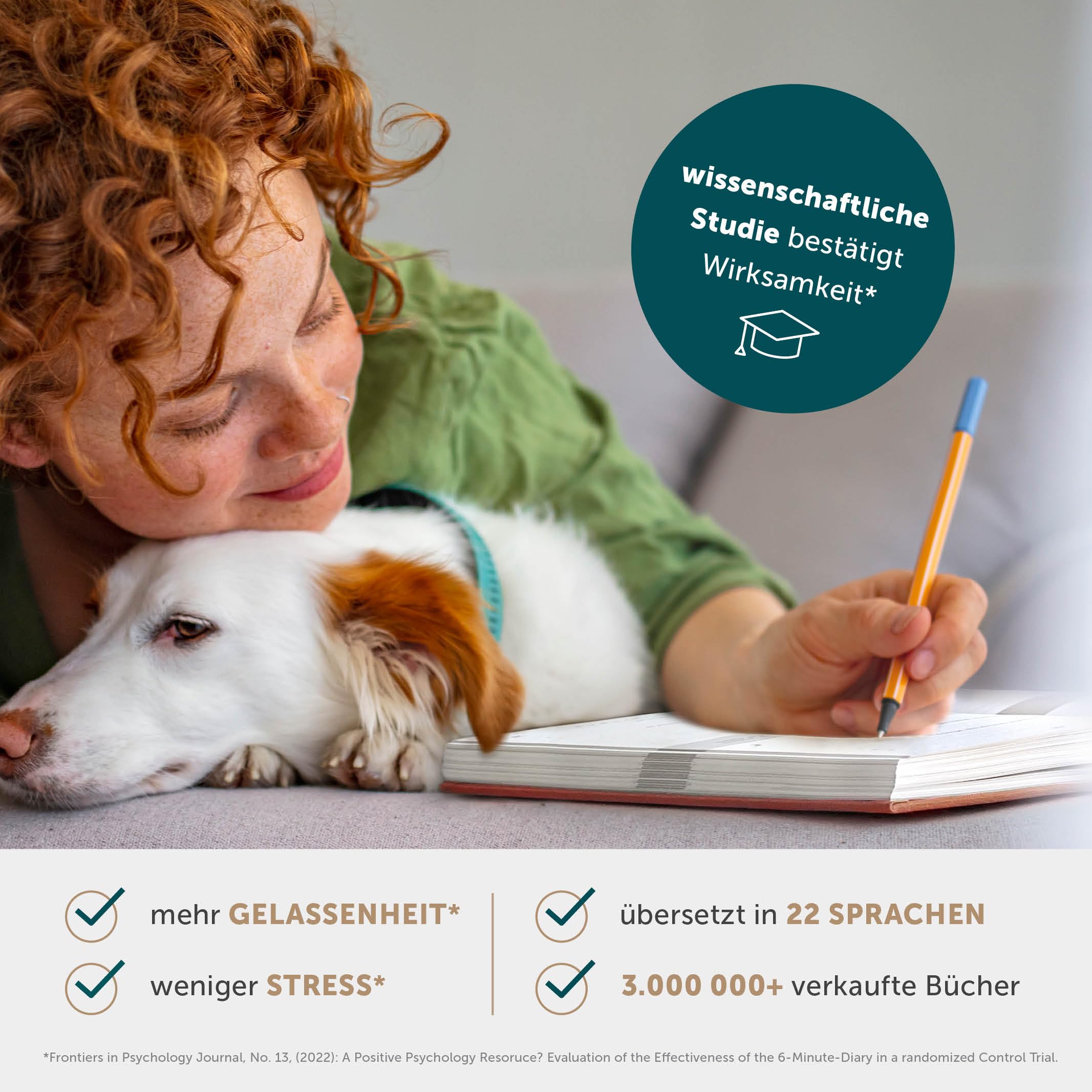 6-Minuten® Tagebuch für Erwachsene 2026 (Das Original) – Mehr Achtsamkeit, Selbstliebe & Resilienz – Dankbarkeitstagebuch, Journal Buch – in 22 Sprachen übersetzt 2