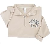 Vet Tech Custom Quarter Zip Sweatshirt, Personalized Embroidered Pullover for Women Veterinarian, Animal Doctor Hoodie, Custom Name Uniform for Pet Clinic Team, Holiday Outfit, Gift for Christmas