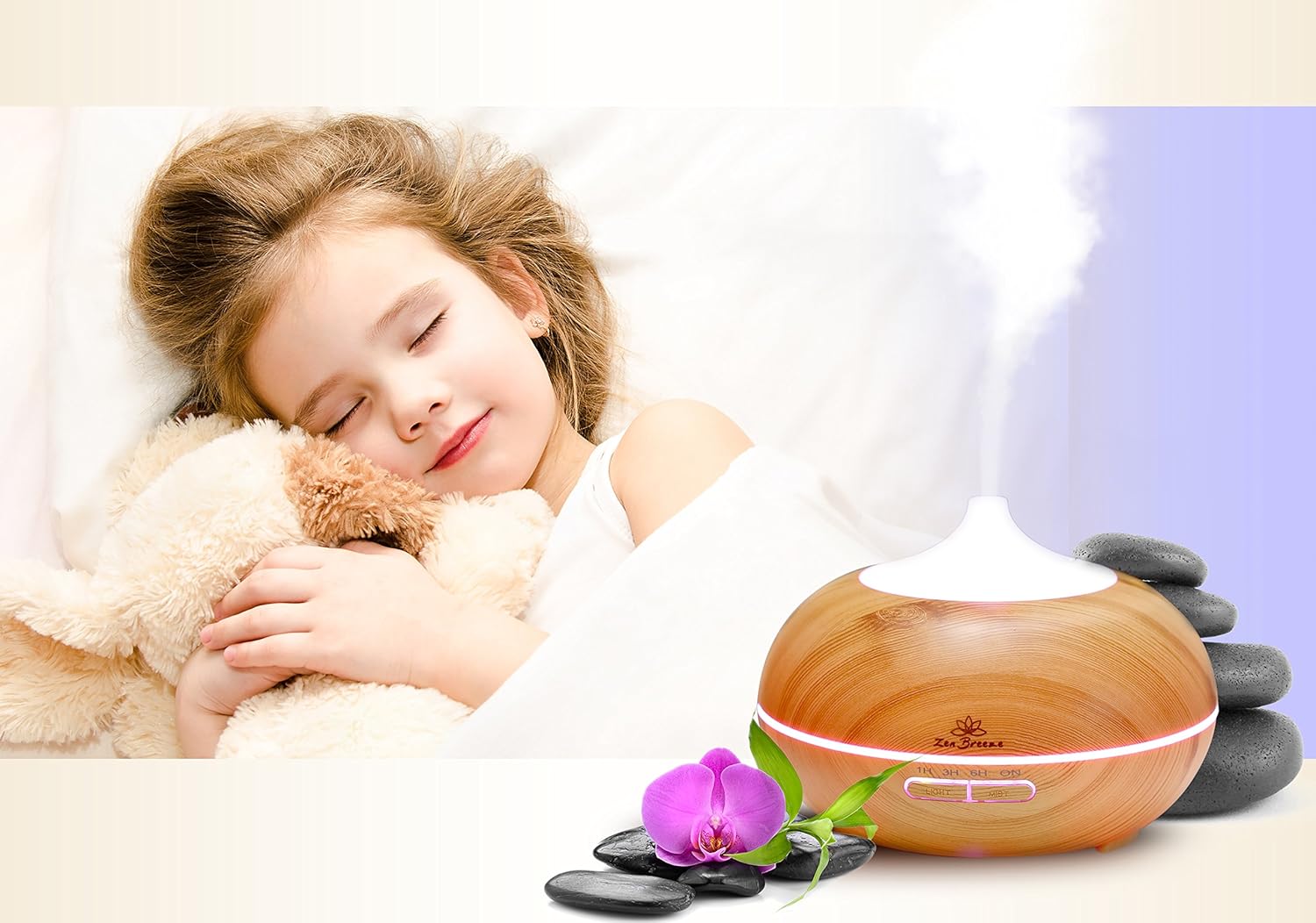 Zen Breeze Essential Oil Diffuser, 2019 Model Aromatherapy Diffuser, 14