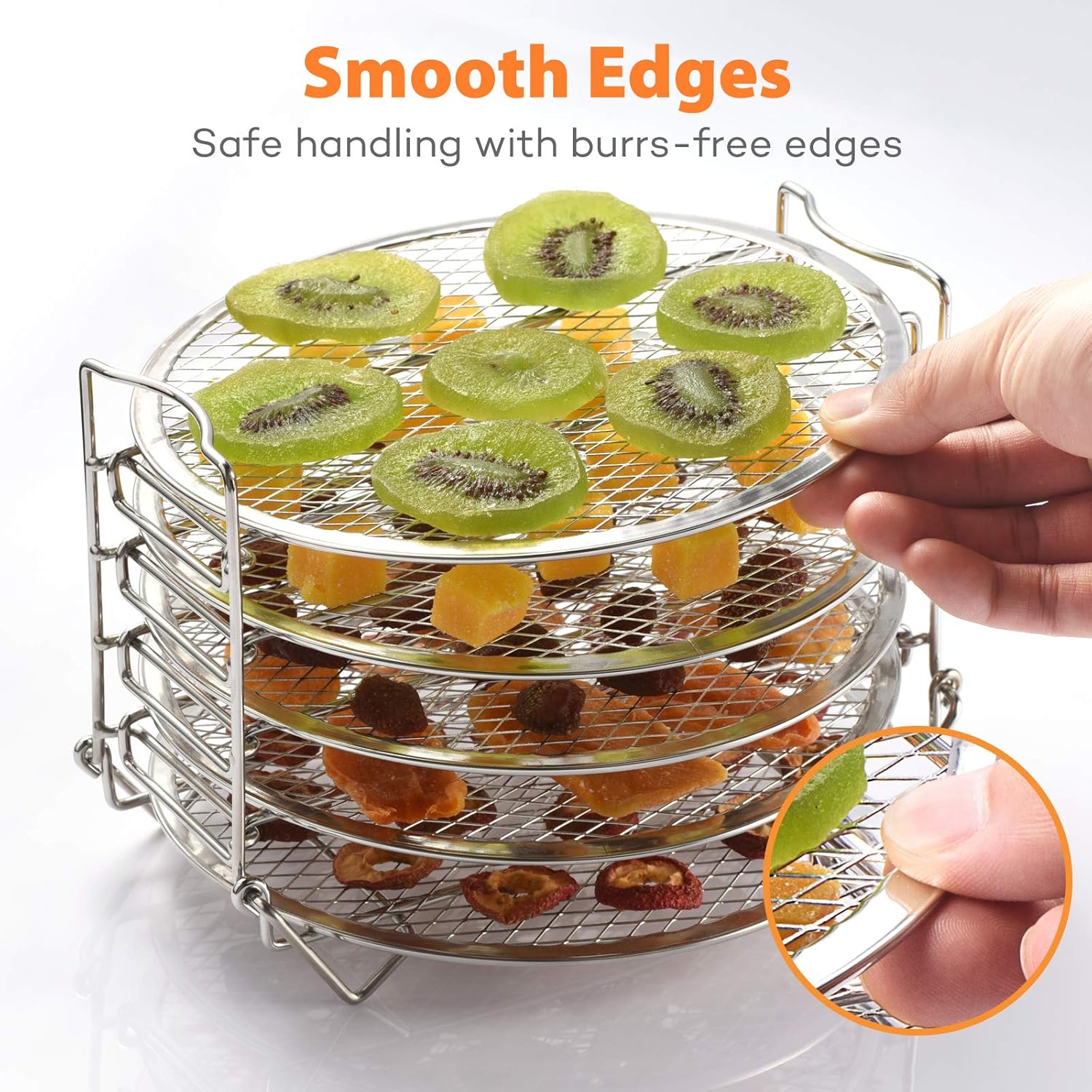 Dehydrator Rack Stainless Steel Stand Accessories Compatible with Instant Pot Air Fryer Crisp Lid 6 Quart, By SiCheer: Kitchen & Dining