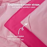 HIG Pink Reversible Coverless Duvet Set 135x200cm 10.5 Tog OEKO-TEX view 4