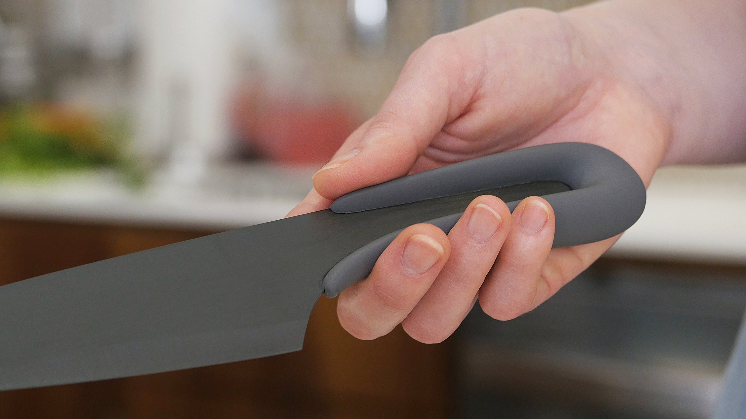 Ceramic Knife by Vesper\'s Kitchen 2 Piece Ceramic Kitchen Knife Set, Black Ceramic Knives, a 6\