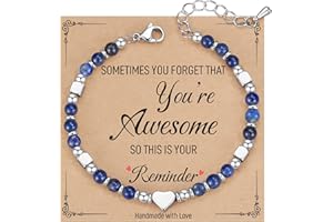 TONY & SANDY Tiny Beaded Bracelets for Women, Sometimes You Forget You're Awesome Gift, Unique Stocking Stuffers for Women, Mom, Daughter, Wife, Coworker, Best Friend, Bestie, Granddaughter