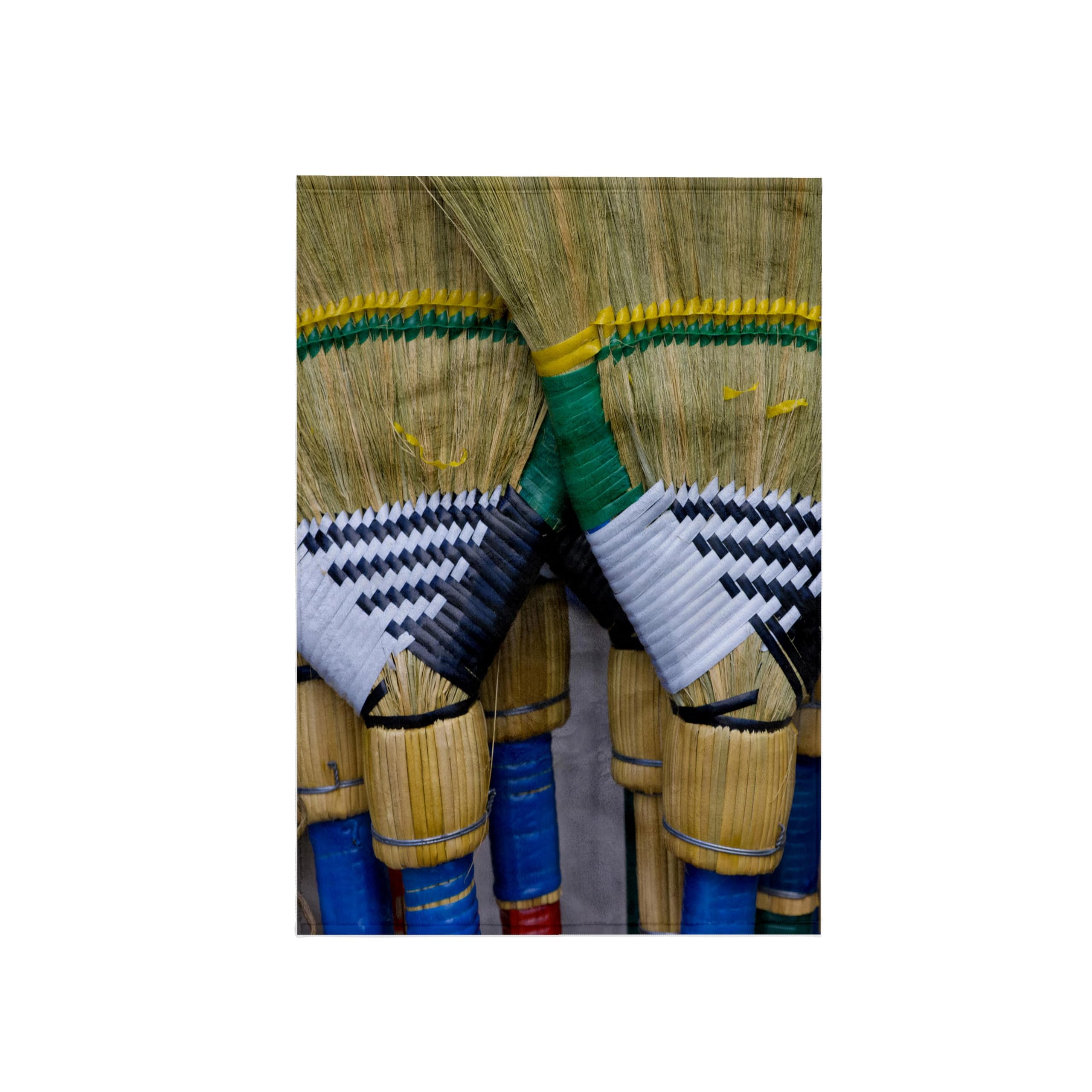 3dRose "Colorful Brooms At Market, Philippines - As29 Ksu0002 - Keren Su Towel, White, 15 x 22-Inch