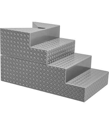 Deluxe Black Breakable Ring Stairs For WWE & AEW Wrestling Action Figure Arenas