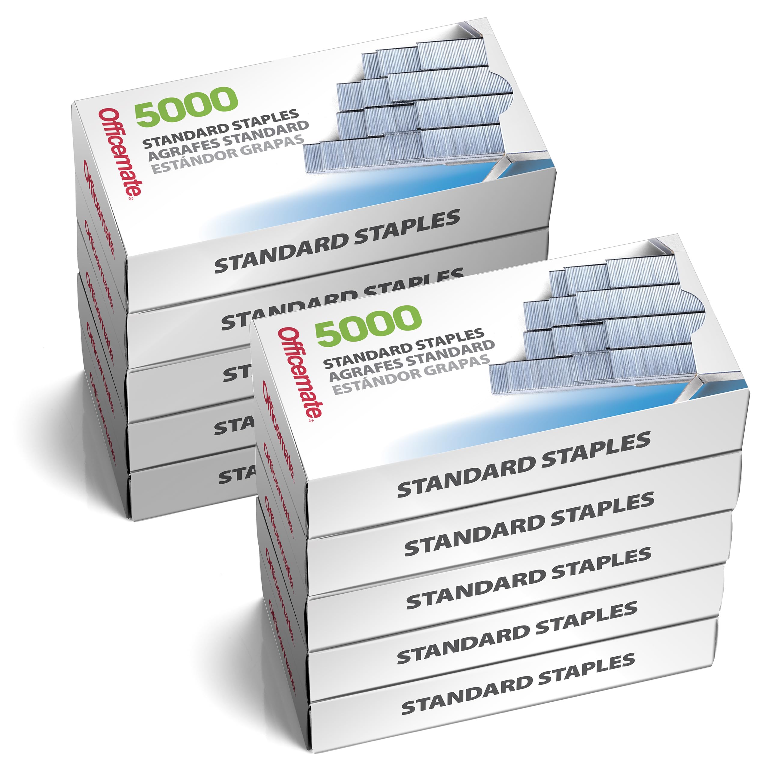 Officemate Standard Staples, 10 Boxes General Purpose Staple (91950)