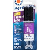 Permatex 84160 PermaPoxy 1 Minute General Purpose Epoxy, 0.84 oz., Grey