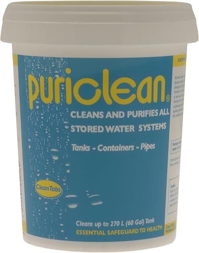 Clean Tabs Puri Water Cleaner and Purifier Blue 400 g Package varies