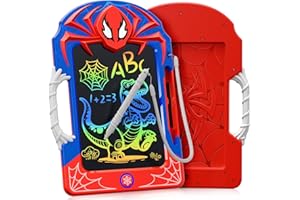 DEOZHANG Cool LCD Writing Tablet with Web Stylus & Web Grip – Fun Doodle Board for Kids, Colorful Drawing Pad Toys Gifts for 3 4 5 6 7 8 10 Year Old Boys Girls Toddler Age 3-4 4-6 6-8 8-12 Stocking Stuffers