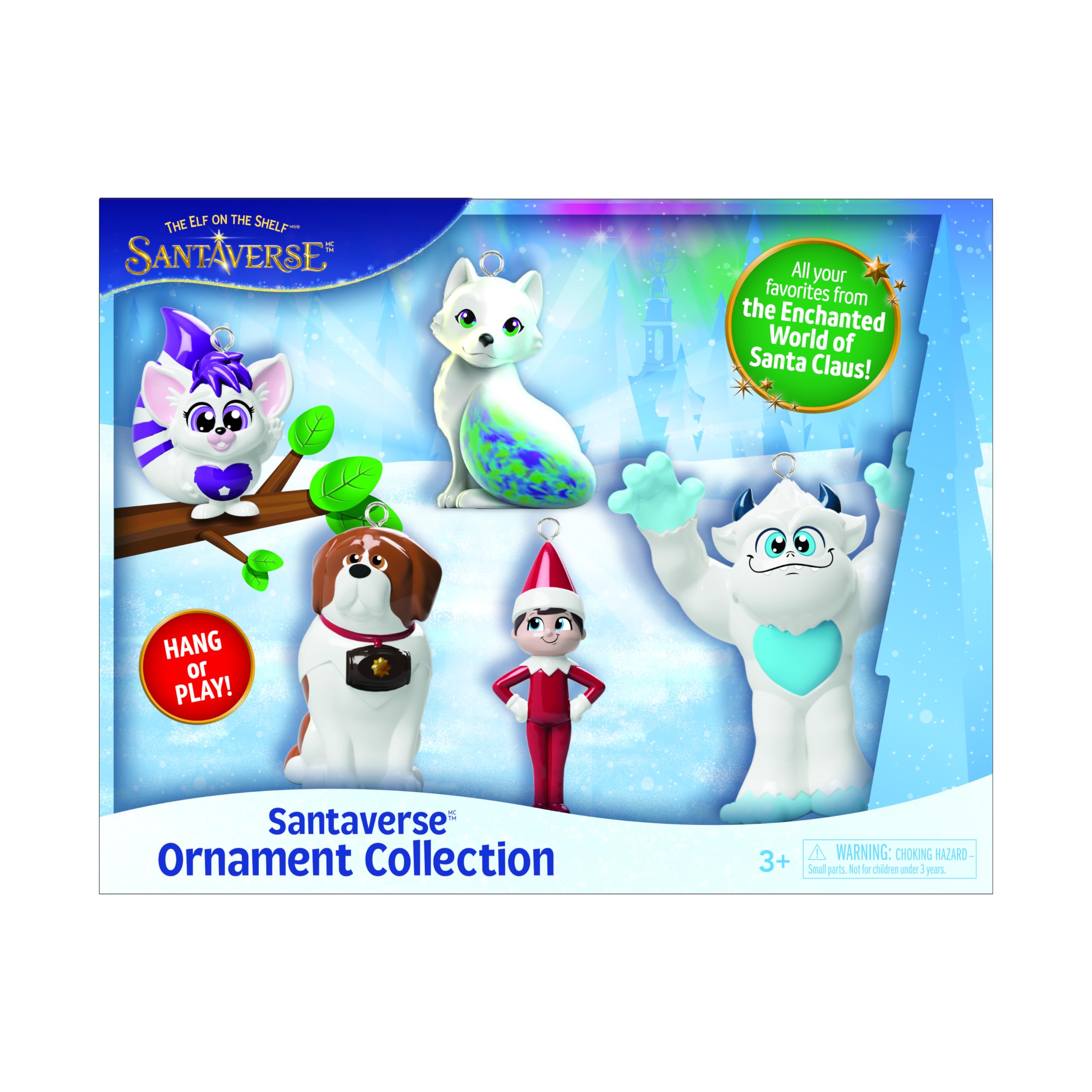 Elf on the Shelf Santaverse Ornament and Play Figure Collection - 5 Christmas Decorations | Christmas Elf Decorations - Year-Round Magic and Mystery from the North Pole