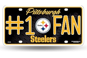 Rico Industries NFL Unisex-Adult #1 Fan Metal License Plate Tag